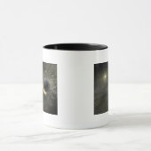 Das Konzept des Künstlers Space Collision bei Vega Tasse (Zentrum)