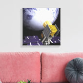 Das Konzept des Künstlers von Eis, Cloud Leinwanddruck (Insitu (Wohnzimmer))