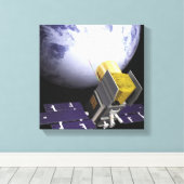 Das Konzept des Künstlers von Eis, Cloud Leinwanddruck (Insitu (Holzboden))