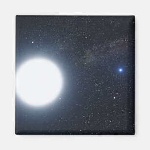 Das Konzept des Künstlers zeigt das binäre Sternsy Magnet