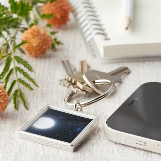 Das Konzept des Künstlers zeigt das binäre Sternsy Schlüsselanhänger (Seite)