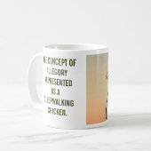 DAS KONZEPT VON ALLEGORIE $12,95 KAFFEETASSE (Vorderseite Links)