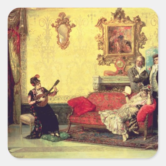 Das Konzert 2 Quadratischer Aufkleber (Vorderseite)