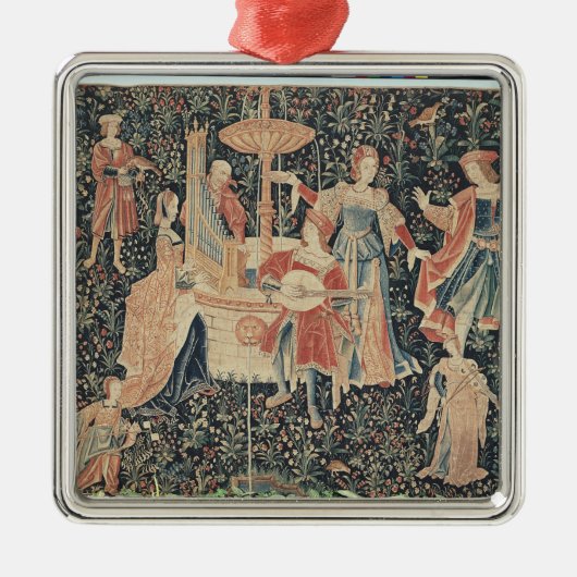 Das Konzert am Brunnen Silbernes Ornament (Vorne)