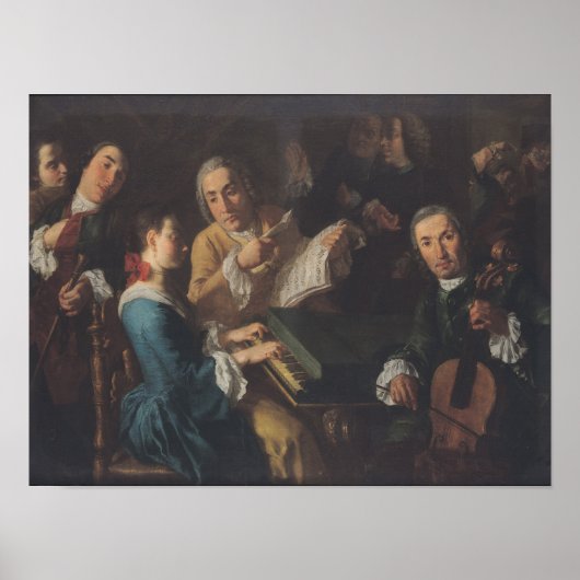 Das Konzert, c.1755 Poster (Vorne)