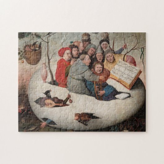 Das Konzert im Ei von Hieronymus Bosch Puzzle (Horizontal)