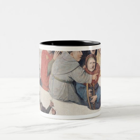 Das Konzert im Ei Zweifarbige Tasse (Mittel)