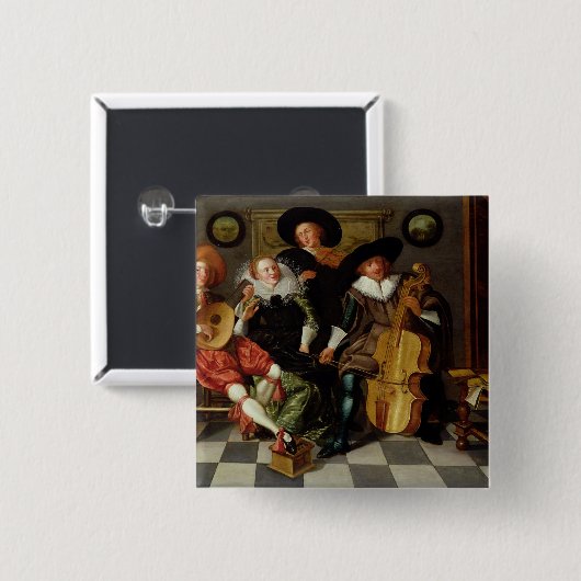 Das Konzert (Öl auf Platte) Button (Vorne & Hinten)