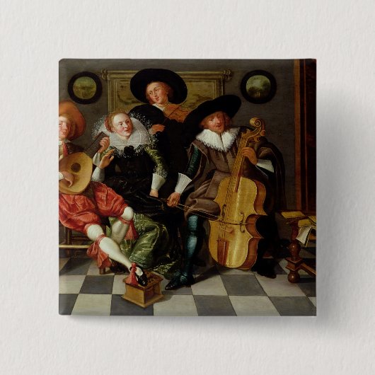 Das Konzert (Öl auf Platte) Button (Vorderseite)