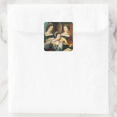 Das Konzert Quadratischer Aufkleber (Tasche)