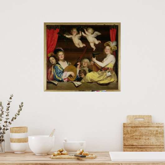 Das Konzert von 1624 Poster (Küche)