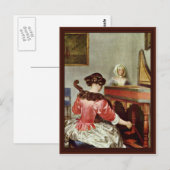 Das Konzert von Borch D. J. Gerard Ter Postkarte (Vorne/Hinten)