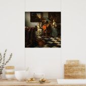 Das Konzert von Johannes Vermeer Poster (Küche)
