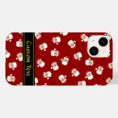 Das Kopfmuster des Weihnachtsmanns Case-Mate iPhone Hülle (Rückseite (Horizontal))