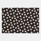 Das Kopfmuster des Weihnachtsmanns Geschenkpapier Set (Vorderseite 3)