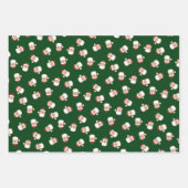 Das Kopfmuster des Weihnachtsmanns Geschenkpapier Set (Vorderseite 2)
