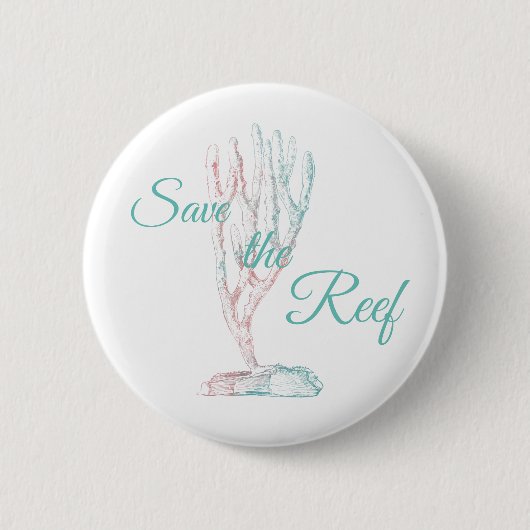 Das Korallenriff-Bewusstsein gerettet Button (Vorderseite)