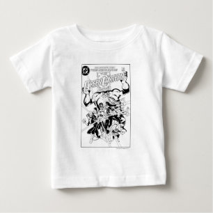 Das Korps der grünen Laterne, schwarz und weiß Baby T-shirt