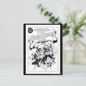 Das Korps der grünen Laterne, schwarz und weiß Postkarte (Stehend Vorderseite)