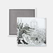 Das korsische Krokodil Magnet (Vorderseite/Rückseite)