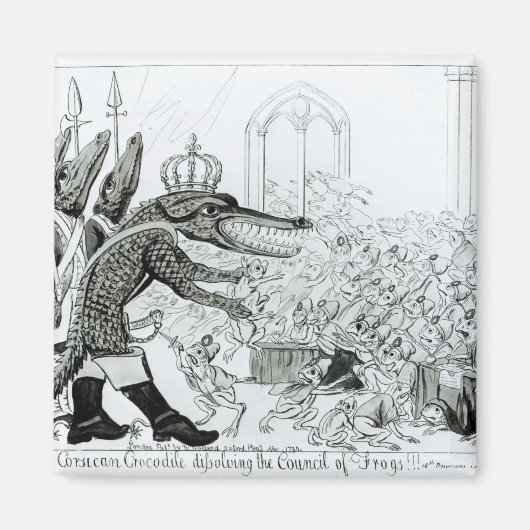 Das korsische Krokodil Magnet (Vorne)