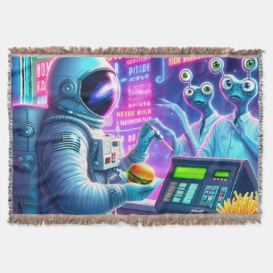 Das kosmische Burgerabenteuer des Astronauten Decke