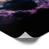 Das kosmische Enigma des dunklen Nebels Tanzaufkle Poster (Ecke)