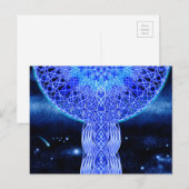 Das kosmische Kreuz Postkarte (Vorne/Hinten)