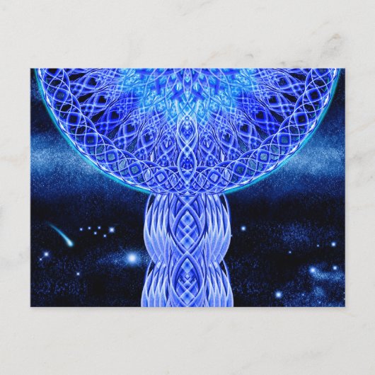 Das kosmische Kreuz Postkarte (Vorderseite)