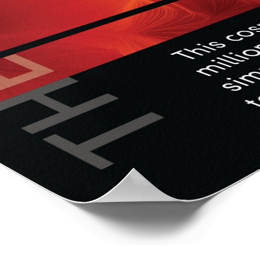 Das kosmische Netz Poster (Ecke)