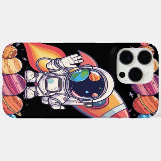 Das kosmische Telefon Black Case Space Themenwelt (Rückseite (Horizontal))