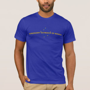 Das Kosovo-Astronomie-T - Shirt der Männer (blau)