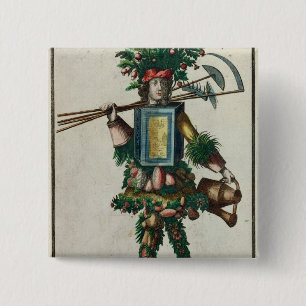 Das Kostüm des Gärtners Button