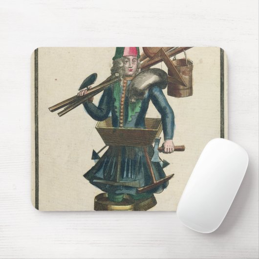 Das Kostüm des Maurers Mousepad (Mit Mouse)