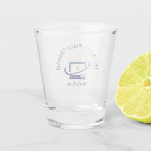 Das KPC schoss Glas. Schnapsglas (Rückseite)