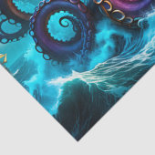 Das Kraken-Oktopus-Monster-Dekoupage Seidenpapier (Detail)