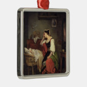 Das kranke Kind Silbernes Ornament (Rechts)