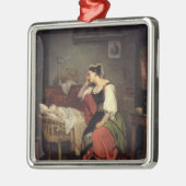 Das kranke Kind Silbernes Ornament (Links)