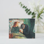 Das kranke Kind von Edvard Munch zeigt Sofie auf s Postkarte (Stehend Vorderseite)
