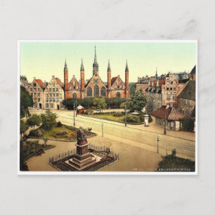 Das Krankenhaus, Lübeck, Deutschland klassisches P Postkarte