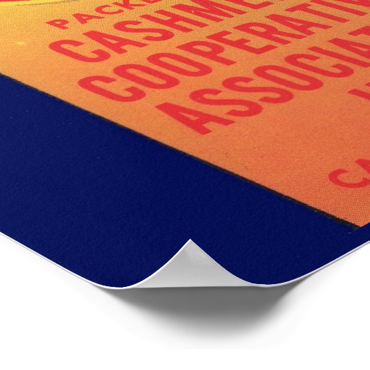 Das Kratetikett des Jacks in Washington Staat Appl Poster (Ecke)