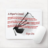 Das Kredo des Pfeifers Mousepad (Mit Mouse)