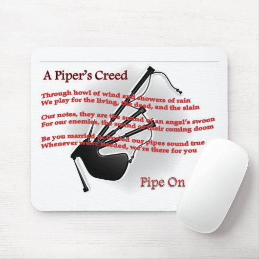 Das Kredo des Pfeifers Mousepad (Mit Mouse)