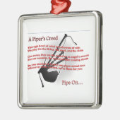 Das Kredo des Pfeifers Ornament Aus Metall (Links)