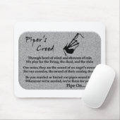 Das Kredo des Pfeifers (Stein) Mousepad (Mit Mouse)