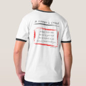 das Kredo eines Läufers T-Shirt (Rückseite)