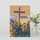 Das Kreuz der Erlösung-Gerettet_ Briefpapier (Stehend Vorderseite)