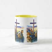 Das Kreuz der Erlösung-Gerettet_ Tasse (Zentrum)