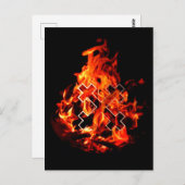 Das Kreuz der Großmutter (Feuer) Māra Postkarte (Vorne/Hinten)