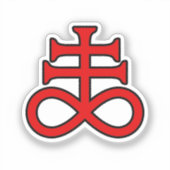 Das Kreuz des Schwarzen Alchemisten Aufkleber (Vorderseite)